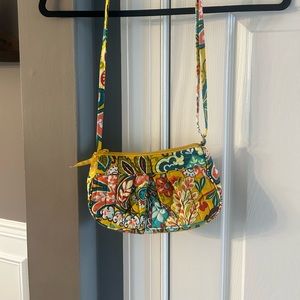 Vera Bradley yellow cross body bag.